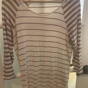 Loveappella 3/4 Striped Shirt